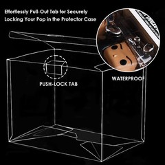 Baskiss 6 Pack Protector Case for Funko Pop Moments, Ultra Thick 0.5mm Clear …