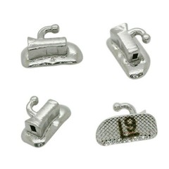 10 sets Dental Orthodontic Buccal Tube 1st 2nd Molar Bracket Roth 022 Mesh Tubes