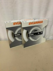 Sylvania Circline Fluorescent Cool White Round light 8 inches 22 Watt (Lot of 2)