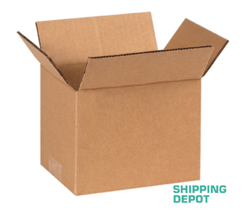 50 Pack Packing Shipping Box Corrugated Kraft Cardboard Carton Mailers – 8x6x6