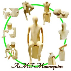 Handmade Male Men Sitting Flexible Posable Mannequin (Pay Pedastal Seperately )