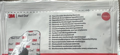 3M 2660-3 Red Dot Monitoring ECG Electrodes Repositionable 3 Count Each= 60 Lot