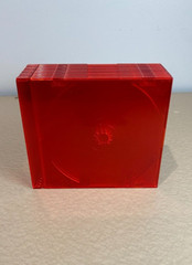 Pack of 25 Red Single CD Jewel Cases