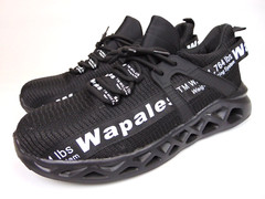 Wapales Steel Toe Safety Work Knit Comfort Sneakers Men’s Size 14.0 M, Black