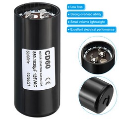 Motor Start Capacitor 850-1020uF/Mfd 125V 50/60Hz CD60 Run Capacitor Motor