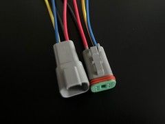14 AWG Assembled Deutsch 4 Pin waterproof connector 6″ wire