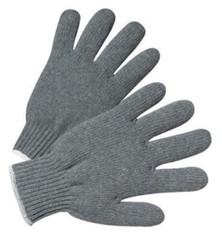 300 PAIR GRAY STRING KNIT WORK GLOVES 60% COTTON 40% POLYESTER NEW GREY CASE LOT