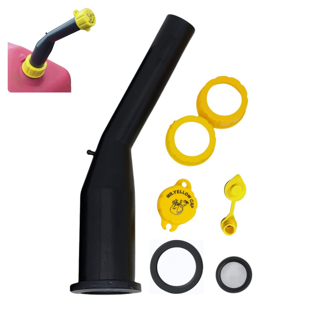 Universal Gas Can Spout Replacement Kit Leakproof Nozzles & Vent Solutions