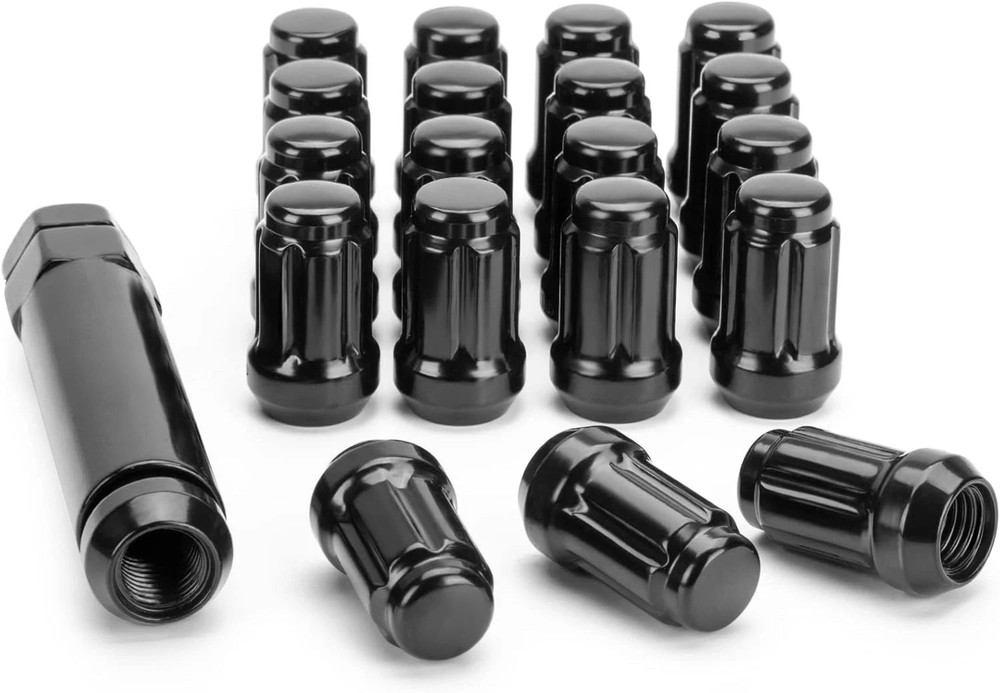 M12X1.5 Lug Nuts, 16Pcs 6 Spline Lugnut with Socket for Polaris RZR, ATV 12X1.5