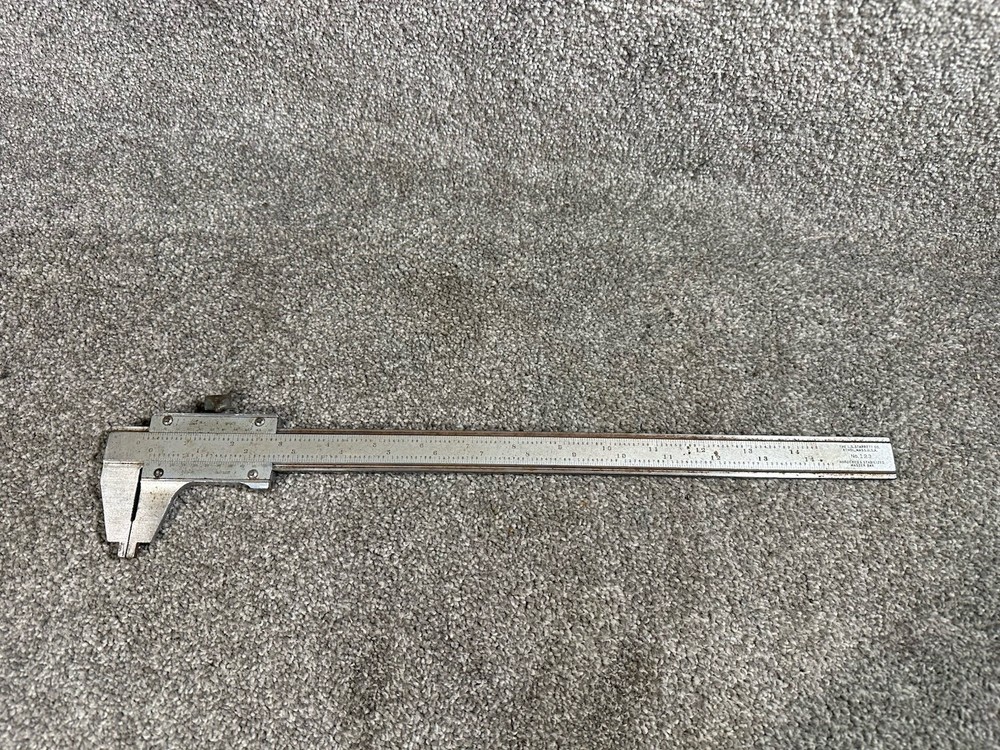 The L.S. STARRETT Co. No. 123 Inside & Outside Vernier Caliper 14”