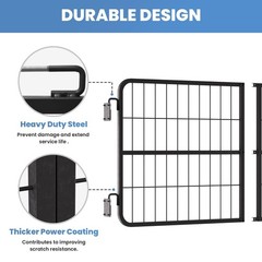 48″×24″ Carbon Stell Horse Stall Gate Two-Way Steel Stall Door for Barn &Horse