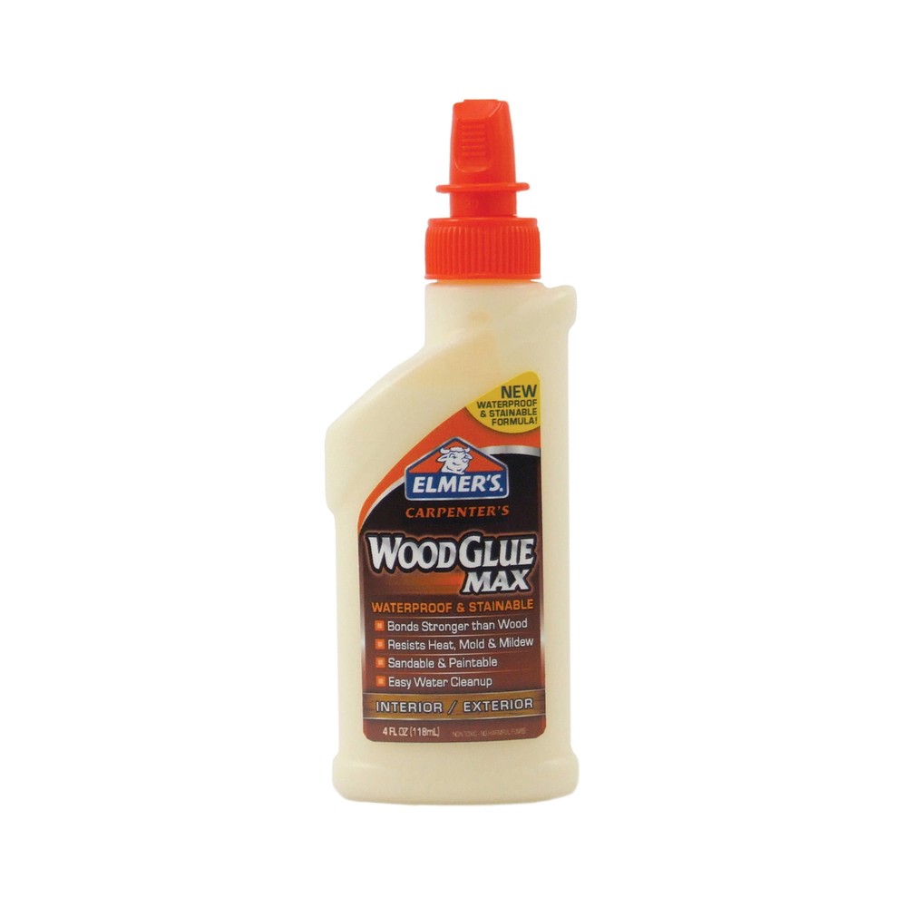 Elmer’S Products Elmer’S E7290 Carpenter’S Wood Glue Max, 4 Ounces, 4 Oz, Tan