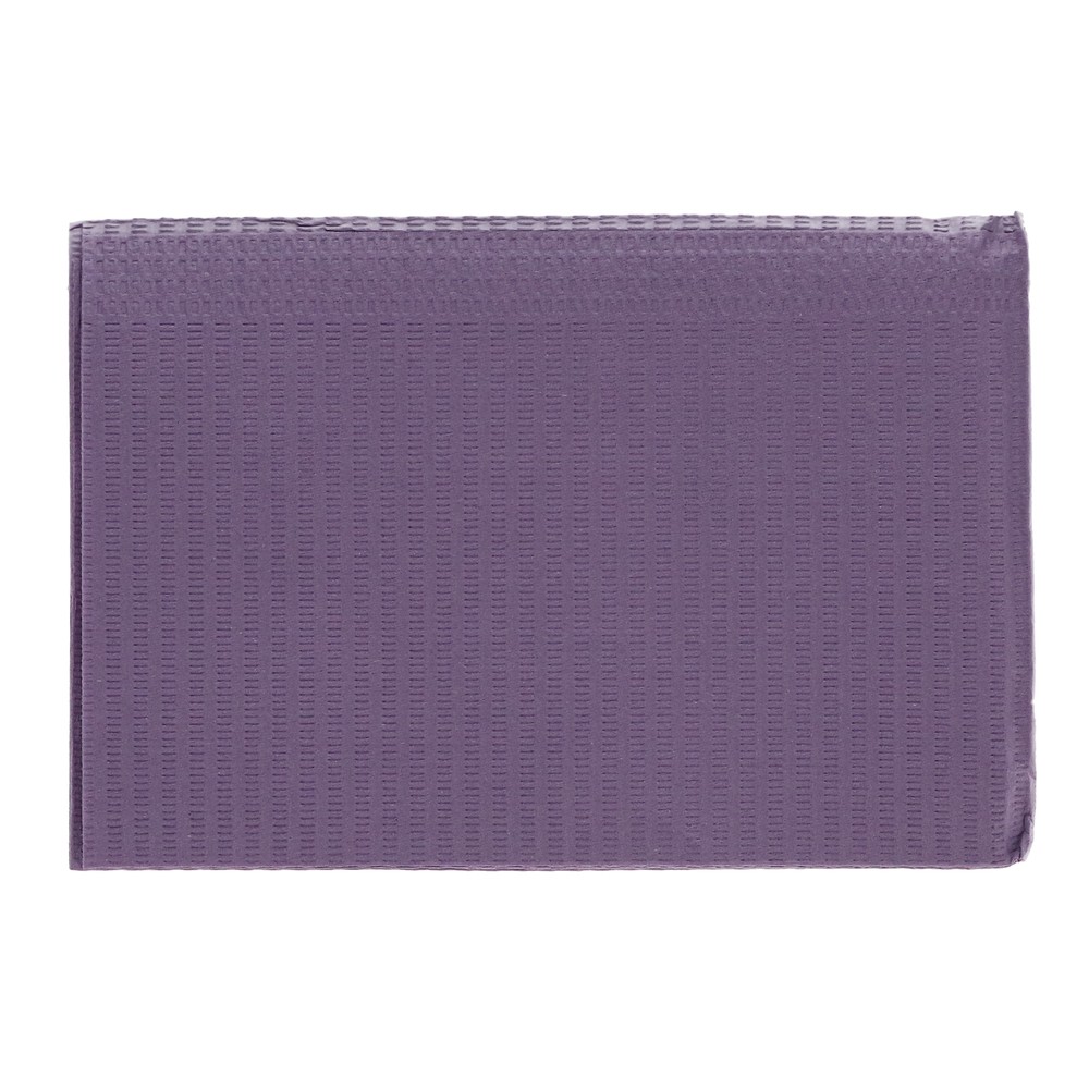House Brand Dentistry 109212 Dental Patient Bibs 2+1 Ply 13″X18″ Lavender 500/Pk