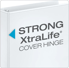 1.5 Inch 3 Ring Binder, round Ring, White, 4 Pack, Holds 350 Sheets (79517)