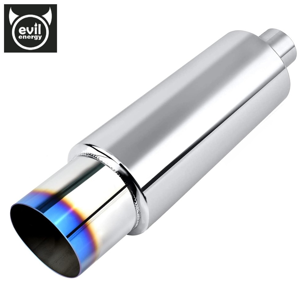 EVIL ENERGY 3.0 Inch Inlet 4.0 Inch Outlet Exhaust Muffler 3.0″ to 4.0″Universal