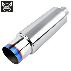 EVIL ENERGY 3.0 Inch Inlet 4.0 Inch Outlet Exhaust Muffler 3.0″ to 4.0″Universal