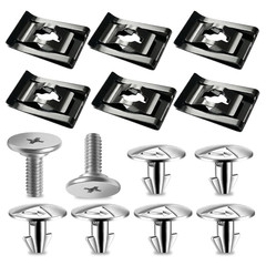 14PCS Engine Splash Shield/Skid Plate Screws, Bolts & Clips for Honda Accord 201