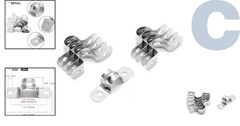 Versatile 30-Pack Stainless Steel Conduit Straps for Secure Pipe Installation