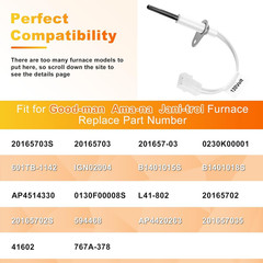 201657-03S Furnace Hot Surface Ignitor Replacement Fit for Good-man Ama-na…
