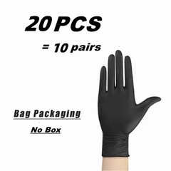 Black Nitrile Disposable Gloves Powder Latex Free | 3, 5, & 6 Mil & Size S – XXL