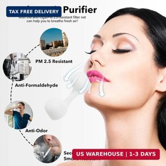 ElevateTech 100 Pieces Nose Plug Filter Disposable Nose Dust Filters Sponge Nost