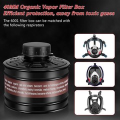 40mm Gas Mask Filters – Full Face Respirator Mask Cartridge for Organic Vapor