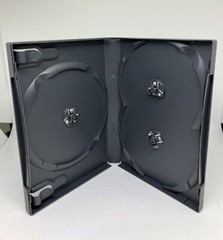 ONE Top Quality Original Scanavo 22mm Triple (3) DVD Case Black, DVD3/ONEG.PB3