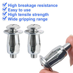 20Pcs Hollow Wall Anchors for Thin Walls, Heavy Duty M6 x 1″ Metal Anchors