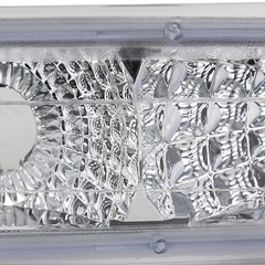 Chrome LED Halo Projector Headlights Bumper Fog Lamps 1999-2002 Silverado Pair