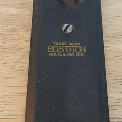 Vtg. Bostitch Model B5 Black Textured Finish Metal Stapler USA Heavy Duty Works!
