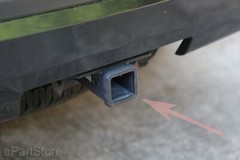 Blank Metal Hitch Cover (Fits 3″ Receiver, Black 5″x3″)