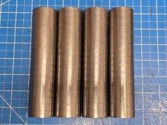 416 Stainless Steel Round Bar 1.5″ Diameter 6.25″ Lengths (4) Bars 416SS