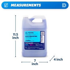 Dry & [7.5 LBS] Blue Indicating Silica Gel Beads(Industry 7.5 LBS,
