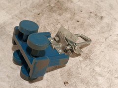 Corbel trolley lot of 4 beam festoon cable track carriers as shown
