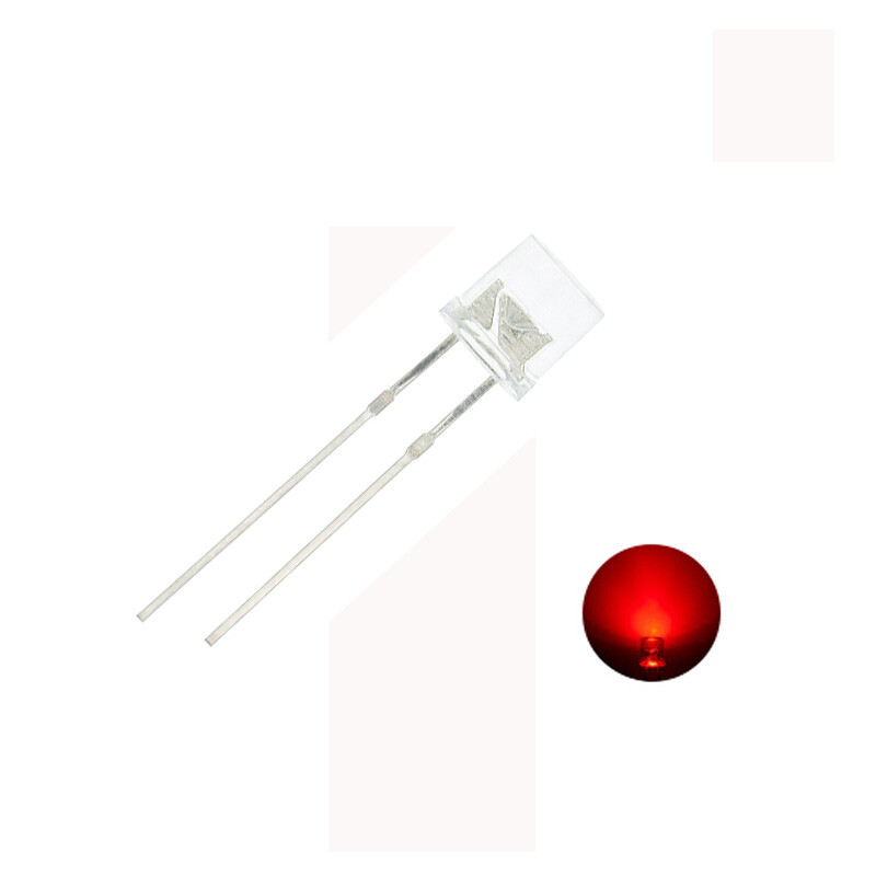 100pc 1K Min 5mm Flat Top White Red Pink Yellow Blue Wide Angle Light Lamp Diode