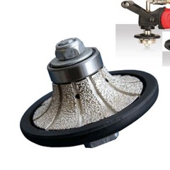 1 Inch (25 mm) Demi-Bullnose Roundover Diamond Hand Profiler Router Bit Granite