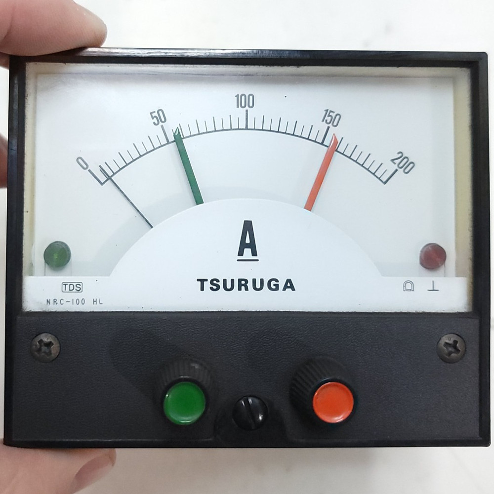 Tsuruga NRC-100HL 0-200A Ammeter *broken screw*