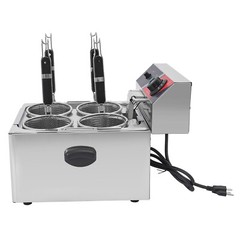 Commercial Pasta Cookers Electric Noodle Cooking Machine w/ 4* Strainer Baskets