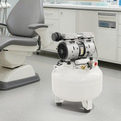 30L 3/4HP Dental Air Compressor Portable Air Compressor with Muffler 120PSI 110V