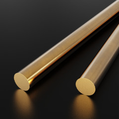 H62 Brass Solid Rod Metal Round Bar Ø:3mm-50mm Length:100/150/200/250/300mm