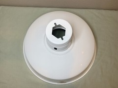 Lot of 3 NOS Abolite Industrial 14” WHITE light Shades