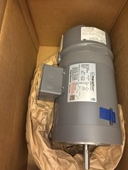 LEESON K460 Brake Motor, 0.75 HP, 3 Ph, 230/460 V, 1800 RPM, 5K49PN4565