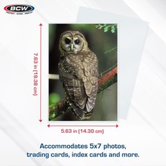 5×7 Photo Sleeves – 100 ct | Acid Free, No PVC | Soft Clear Plastic Photo Sle…