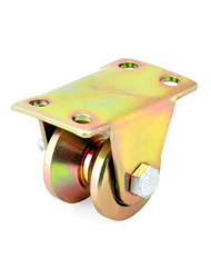 1.2” V Groove Rigid Caster Wheels 4 Pack 440lb Sliding Gate Roller Bracket Heavy
