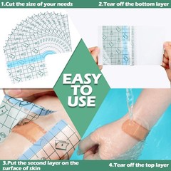 150 Pieces Stretch Adhesive 3.1×3.1 Inch (Pack of 150), As Picture Shown