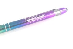 10ct Lot Misprint Metal Textari Spectrum Stylus Click Pens: OMBRE PURPLE/ GREEN