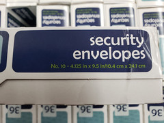 Cs/24 Top Flight #10 Security Envelopes 4.125 x 9.5 Box of 36 (864 Total)