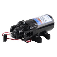 Everflo EF2200-QA-BOX 2.2GPM 12V Diaphragm Pump-Quick Attach Port, Black