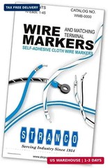 Premium Wire Marker Book Numbered 1-45 for Cable Management, Vinyl-Coated, High-