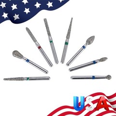 100pcs 20 Boxes Dental Diamond Burs Medium FG 1.6MM Kit For High Speed Handpiece